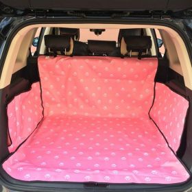 Pet Carriers Dog Car Seat Cover Trunk Mat Cover Protector For  Carrying Dogs,Cats (Color: Pink)